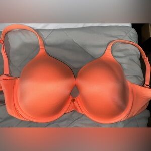 Victoria's Secret Fabulous Perfect Coverage Orange Bra 36D